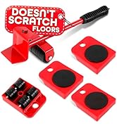 heavy furniture movers with wheels set with lifting tool and pads to move furniture safely