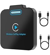 Wireless CarPlay Adapter for iPhone, CarPlay Wireless Adapter for Apple Convert Wired to Wireless...