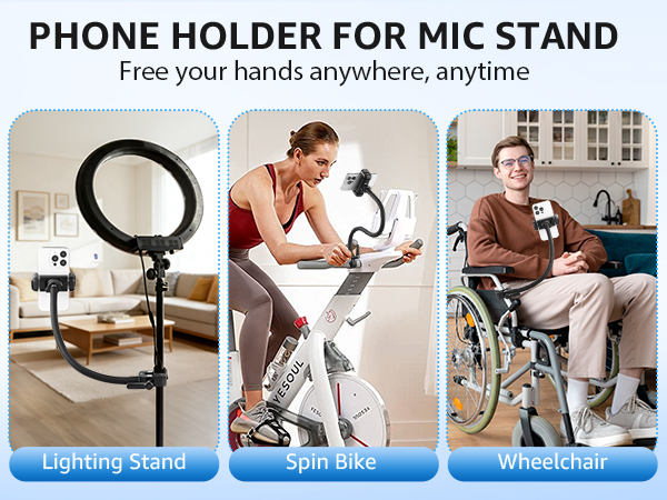 gooseneck phone mount