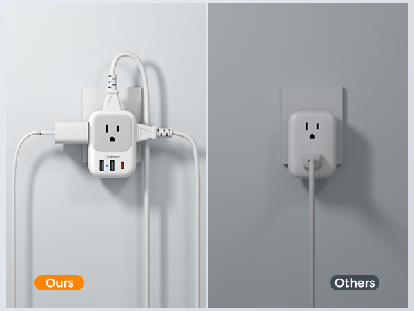 Japan power adapter travel fits easily into your bag; Japan adapter is with 4 sided design