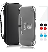 RHOTALL Carrying Case for Nintendo Switch Lite,Shockproof Portable Accessories Bundle Travel Bag,...
