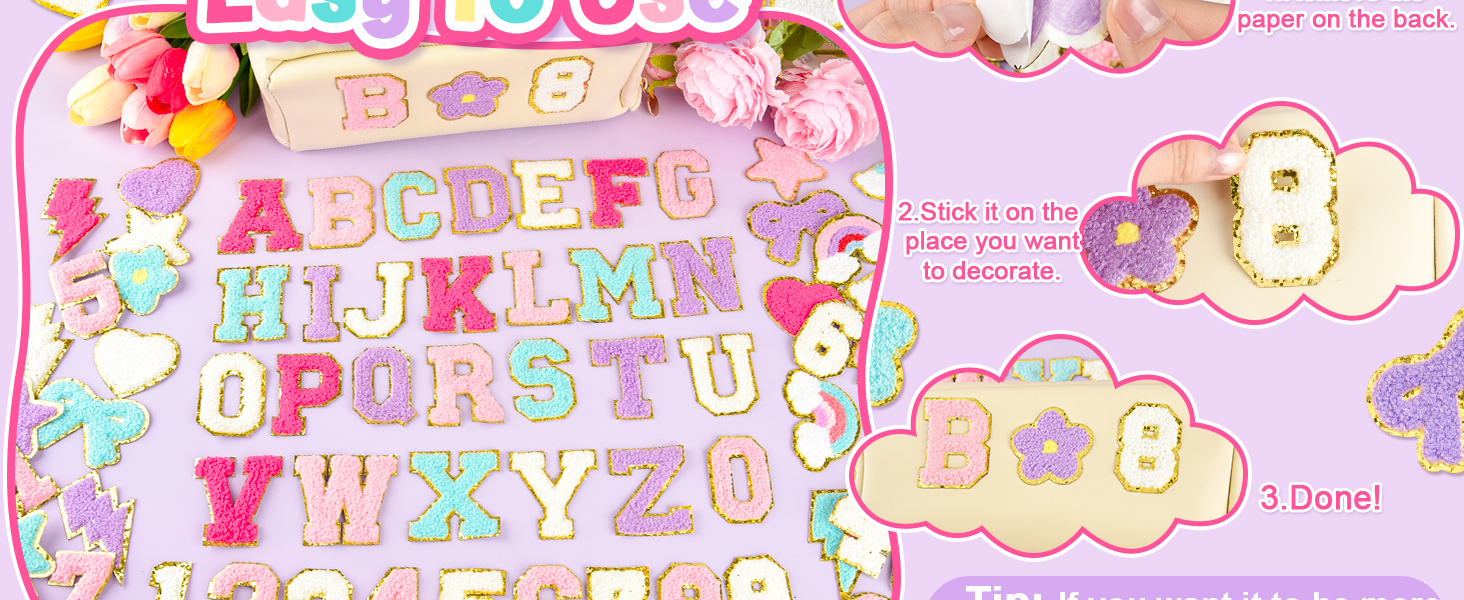 Chenille Letter Patches