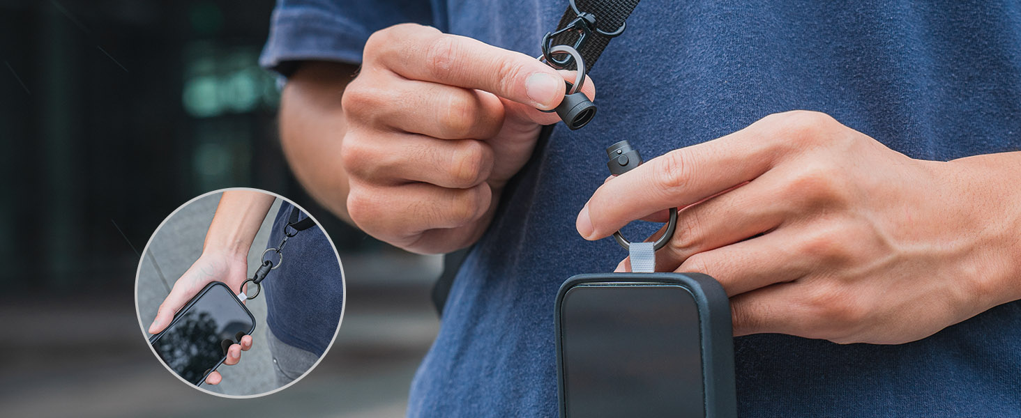 quick disconnect keychain for mobile phones