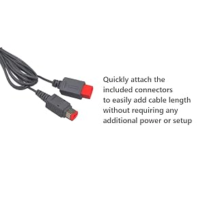 Sensor Bar Extension Cable Compatible for Wii/Wii U