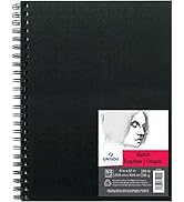 Canson Artist Series Sketch Book Paper Pad, for Pencil and Charcoal, Acid Free, Wire Bound, 65 Po...