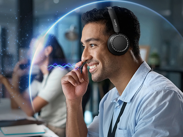 Bluetooth Headphones with Mic for Work