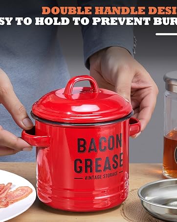 grease strainer and container