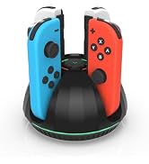 Switch Controller Charger for Nintendo Switch Joy Con,Charging Station for 4 Nintendo Joycons Con...