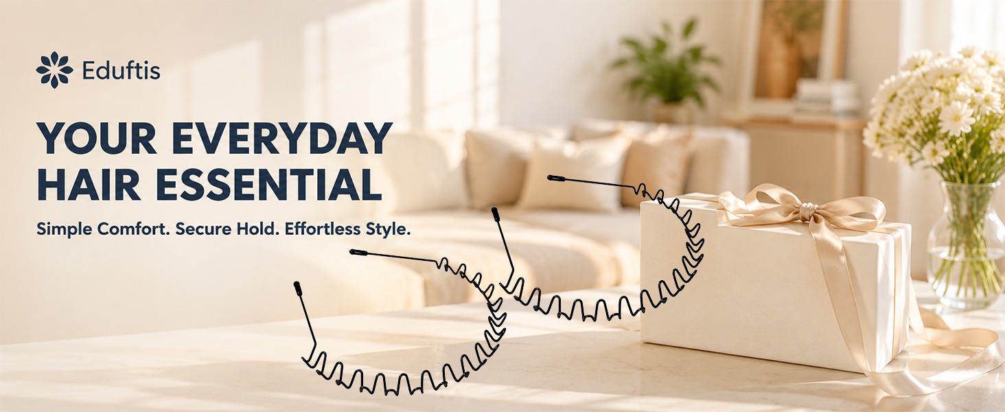Metal headband displayed as a stylish everyday accessory with lasting comfortable wear.