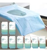 Rgqphantom 80 Pack Toilet Seat Covers Disposable 16x24 Inch XL Portable Toilet Liners Travel Seat...