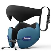 Air Neck Free Neck Pillow for Traveling, Travel Pillow for Airplanes with Ergonomic 360° Head Nec...