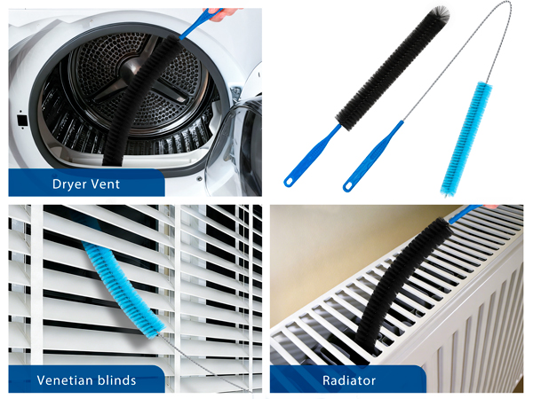 Dryer Vent Cleaner Kit, 5-Piece Flexible Dryer Vent Cleaning Brush