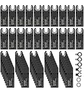 Enventor 67 PCS Oscillating Tool Blade, Universal Multitool Blade Kit, Quick Release Oscillating ...