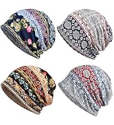 ELLEWIN Cotton Slouchy Beanie Hip-Hop Soft Lightweight Running Beanie Adult Skull Hats Cap for Me...