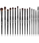 Jessup Eye Brushes Set, Vegan Makeup Brushes with Concealer Powder Eyeshadow Blending Eyeliner Sp...