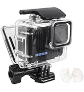 FitStill 196FT/60M Underwater Waterproof Diving Housing Compatible for Go Pro Hero 4K,Protective ...