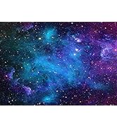 BELECO 7x5ft Fabric Cosmic Galaxy Backdrop Wall Décor Starry Sky Milky Way Stars Backdrop Univers...