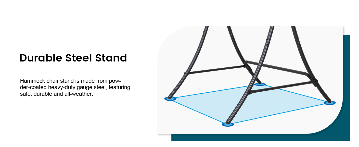 heavy duty hammock chair stand