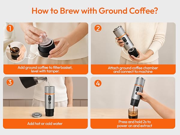 HOW TO BREW WITH GROUND COFFEE