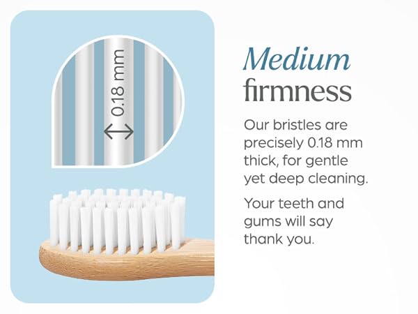 Bamboo Toothbrushes Medium Bristles