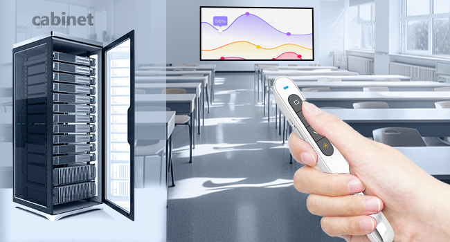 When computers are placed in cabinets