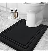 Grandaily Memory Foam Toilet Rugs U-Shaped 24x20, Ultra Soft, Non-Slip and Absorbent Bathroom Rug...