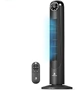 Antarctic Star T36 Tower Fan-36 Inch, Bladeless Oscillating Fan with Remote, 6 Speeds & 4 Modes, ...