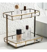 Dobbyby Bathroom Organizer Countertop Perfume Organizer Makeup Organizer Cosmetics Storage Displa...