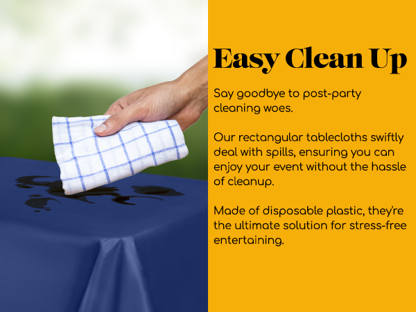 Grandipity Plastic Table Cloth NAVY