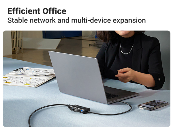 UGREEN USB 3.0 Hub Ethernet Adapter 10 100 1000 Gigabit