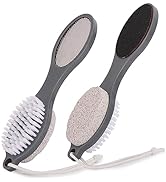 2 Pcs 4 in 1 Foot Scrubber Dead Skin Remover for Feet, Including Foot Files, Heel Scraper, Foot B...