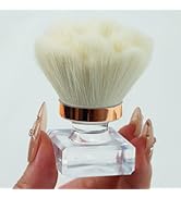 Ruetail Nail Dust Brush for Nails, Nail Art Dust Powder Remover Brush, Beige Rose Cleaner Brush f...