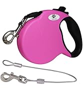 CROWN PAWS 16ft Retractable Dog Leash for Large Breed Dogs up to 110 lbs with a Detachable Chew P...
