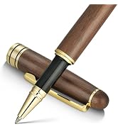 BEILUNER Luxury Wood Ballpoint Pen Writing Set,Walnut-Elegant Fancy Nice Gift Pen Set for Signatu...