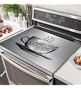 HOMETITUTE Stove Cover Pad Coffee Cup Design Diatomite Dish Drying Mat 28x20 Inch Heat Resistant ...