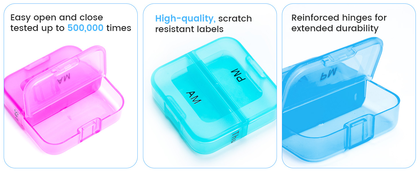 weekly pill organizer 2 times a day