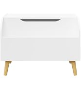 Donext Wooden Toy Box, Kids Toy Chest & Storage Organizer with Front Bookshelf, Kids Toy Chest & ...