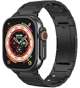 Zumyzu Pure Titanium Bands Compatible with Apple Watch Ultra 2/Ultra Series 10 9 8 7 6 5 4 SE, Ba...