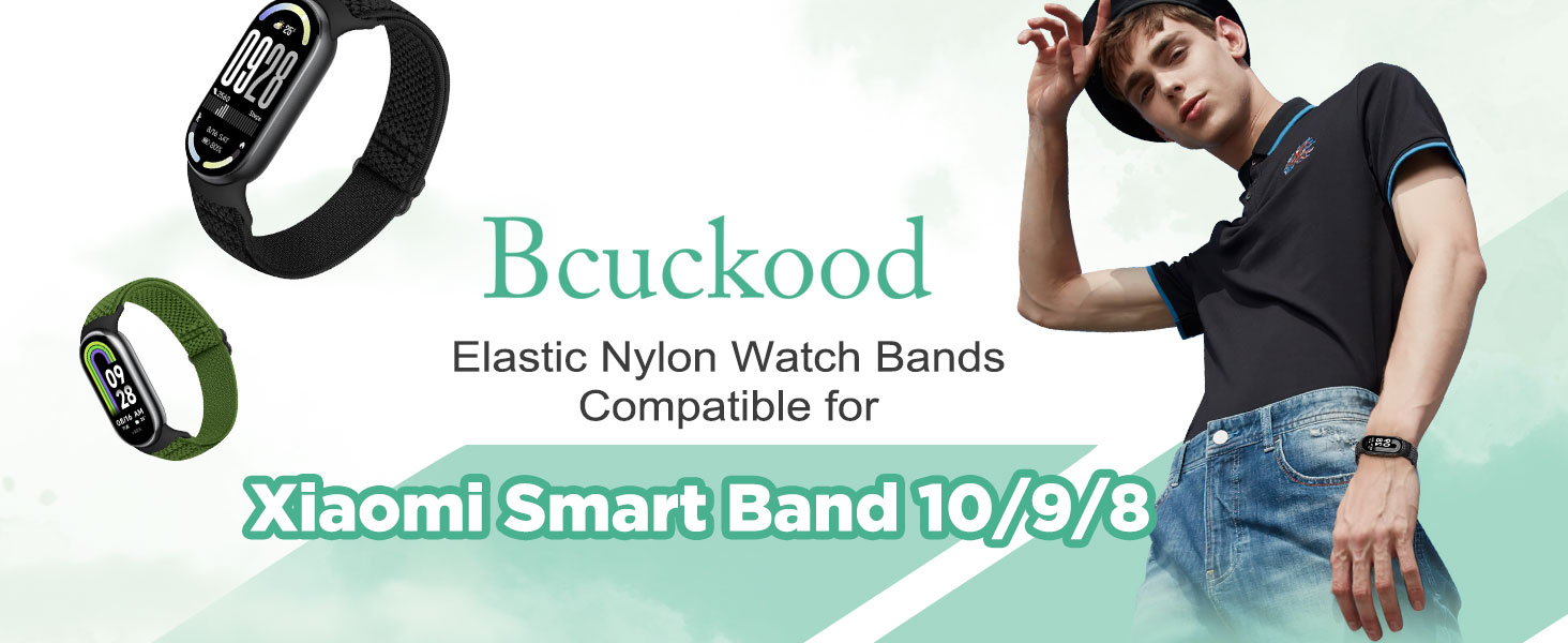 Xiaomi mi band 10/9/8 elastic watch band