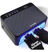MOSKANY Cordless UV Led Nail Lamp,Large Size Gel Nail Light Professional,UV Lamp Nail Dryer for G...