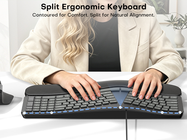 wired ergonomic keyboard