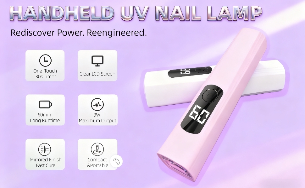 hanheld uv light for gel nails