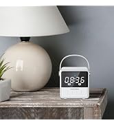 MOMOHO Portable Bluetooth Speaker - Stylish and Convenient with LED Time Display, TWS Function, a...