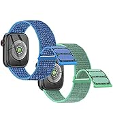 Nylon Band Compatible with Kids Apple Watch, Soft Loop Sport Replacement Strap for iWatch Series ...