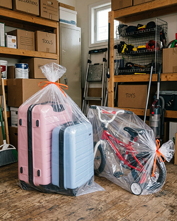 Extra large clear storage bag for clothes: heavy duty, also fits car seat covers.