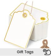 VGOODALL 100PCS Gift Tags with String Attached, 2 x 3 Inches Paper Tags with String Hanging Label...