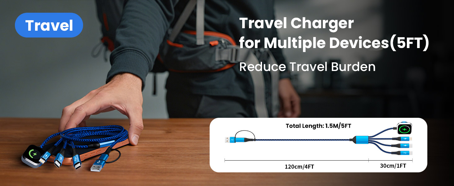 Travel Charger for multiple devices