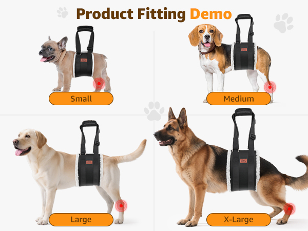 Adjustable Dog Lift Harness Dog Sling for Large Dogs Hind Leg Support Soft Lift Support