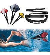 Hikeen Swimming Parachute Resistance Set Training Equipment with 3 Parachute & Adjustable Length ...