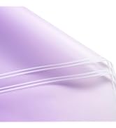 RUSPEPA 20 Sheets Flower Wrapping Paper - Light Purple Gradient Color Plastic Packaging - Waterpr...